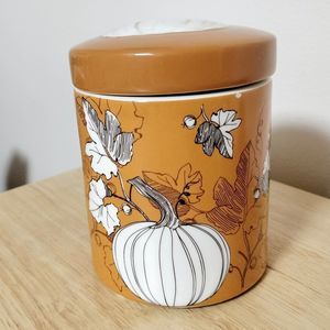 Pumpkin Ceramic Candle Holder Jar
